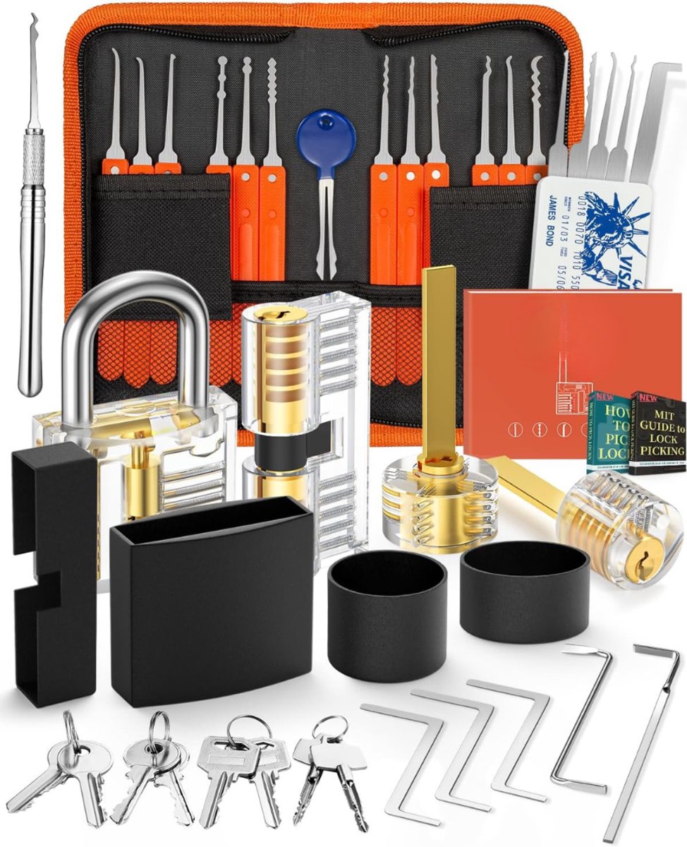 SP® Lockpick Set - 30-delig - Oor Beginners en Professionals - Oranje - 25cm x 20cm x 4cm