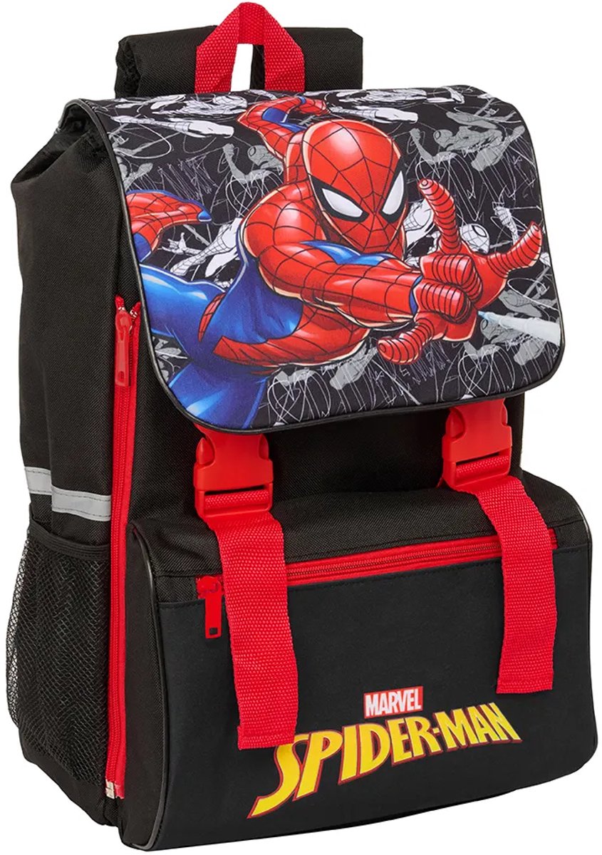 Schoolrugzak Spider-Man Zwart Rood 18,5 x 41 x 15 cm
