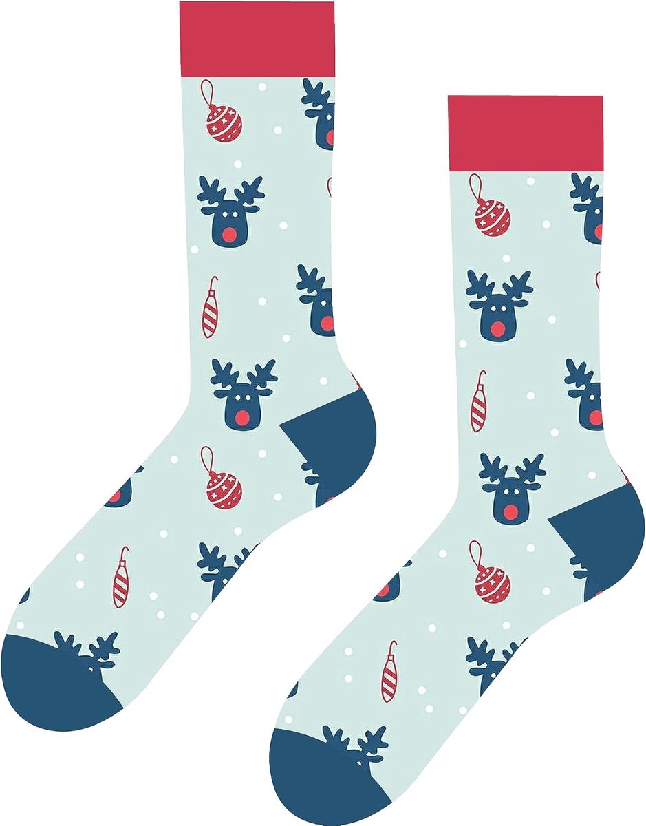 Tunnel Unisex Kerstsokken – Vrolijke & Kleurrijke Sokken met Kerstmotief – Cadeau Idee – Maat 36–43