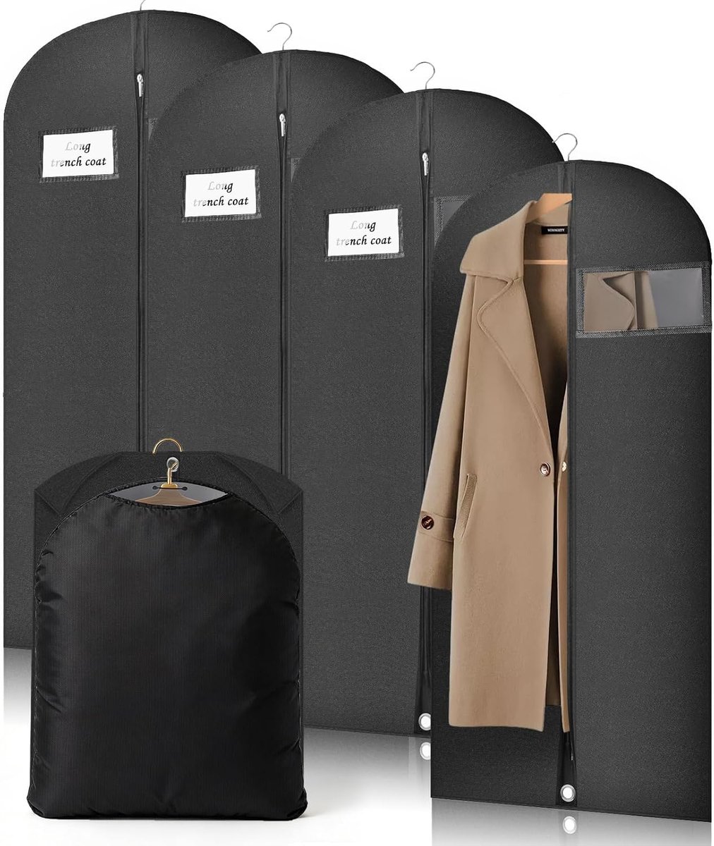 2 stuks kledingzak lang 153 cm