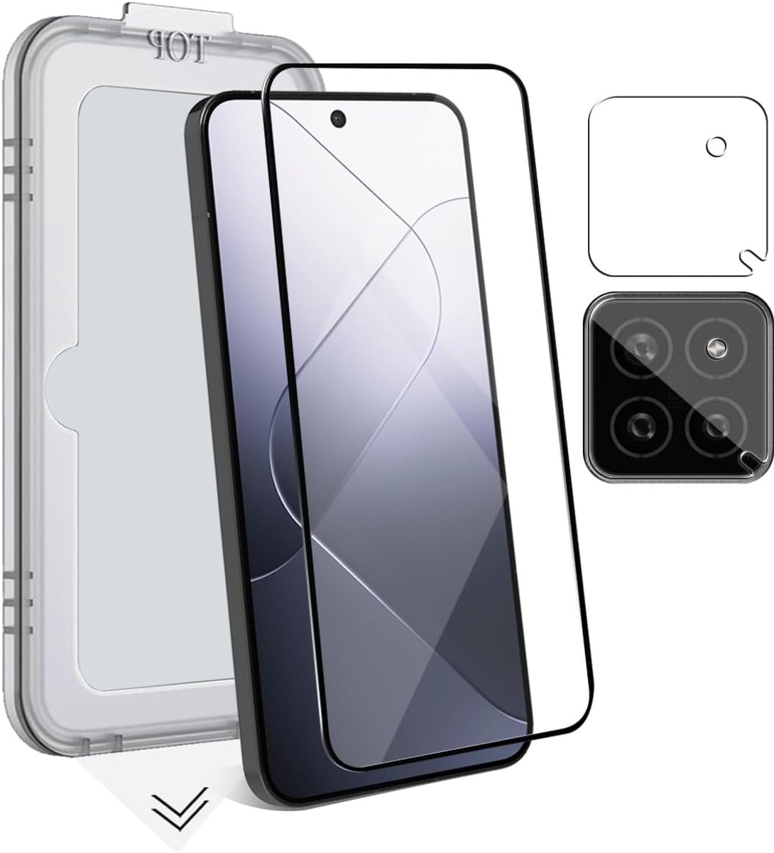 Zerrshoo Voor pantserglas voor Xiaomi 14, stofvrije installatie in 1 stap