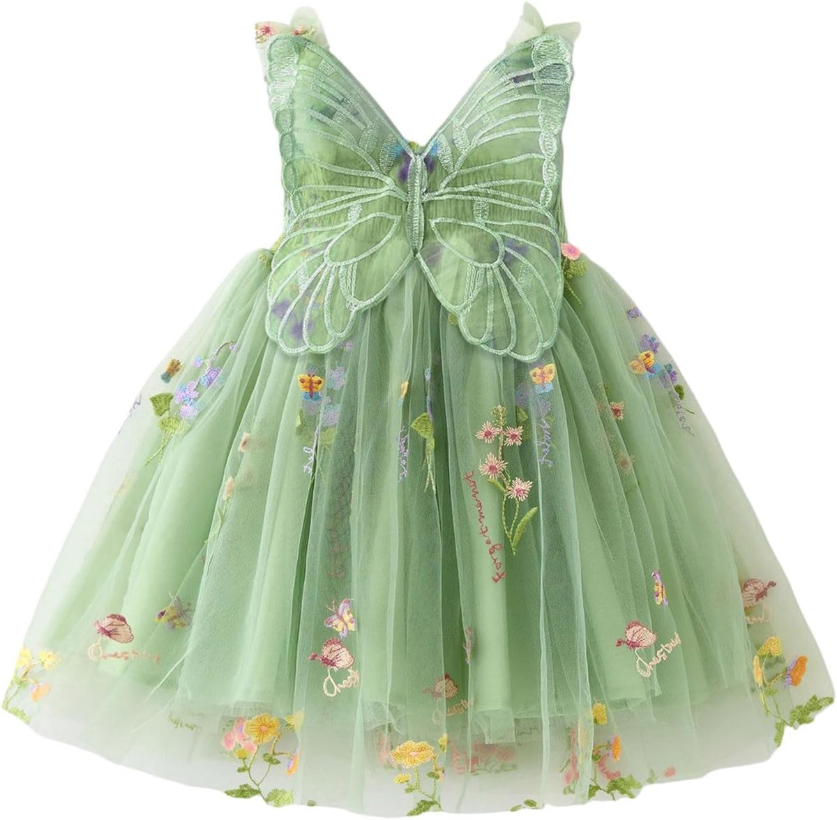 Prinsessenjurk voor meisjes, ceremonie, avond, lang, elegant, chiffon, bloemen, bruiloft, gala, receptie, klein meisje, A6