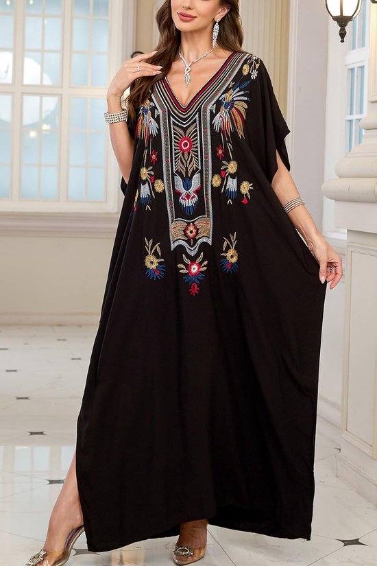 Lange kimono-jurk voor dames, grote maten, cardigan, strand, badpak, bedekkende gewaden — afbeelding 4