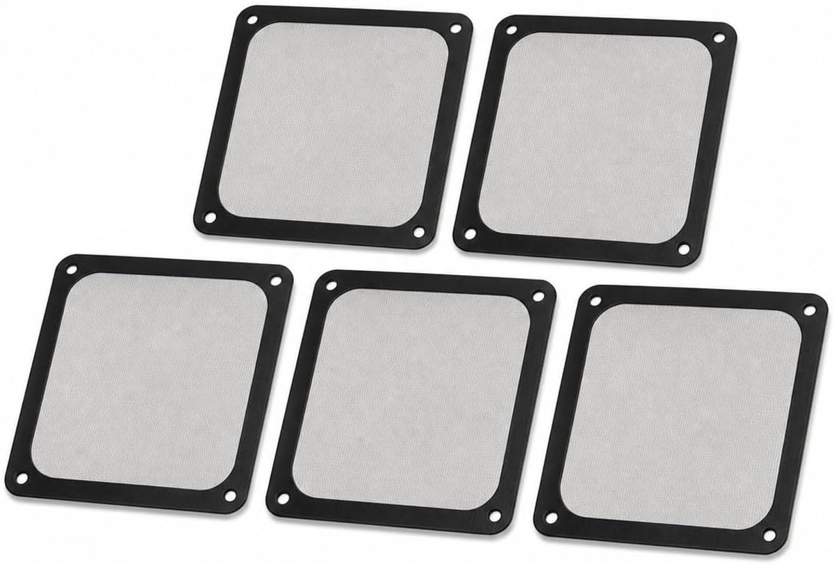 Stoffilter, 5 Stuks 120 Mm Computerventilator Stofgaasfilter, Zacht Magnetisch Nylon Frame PC-ventilator Stofgaasfilter voor Pc-behuizing Voeding Ventilatoropeningen