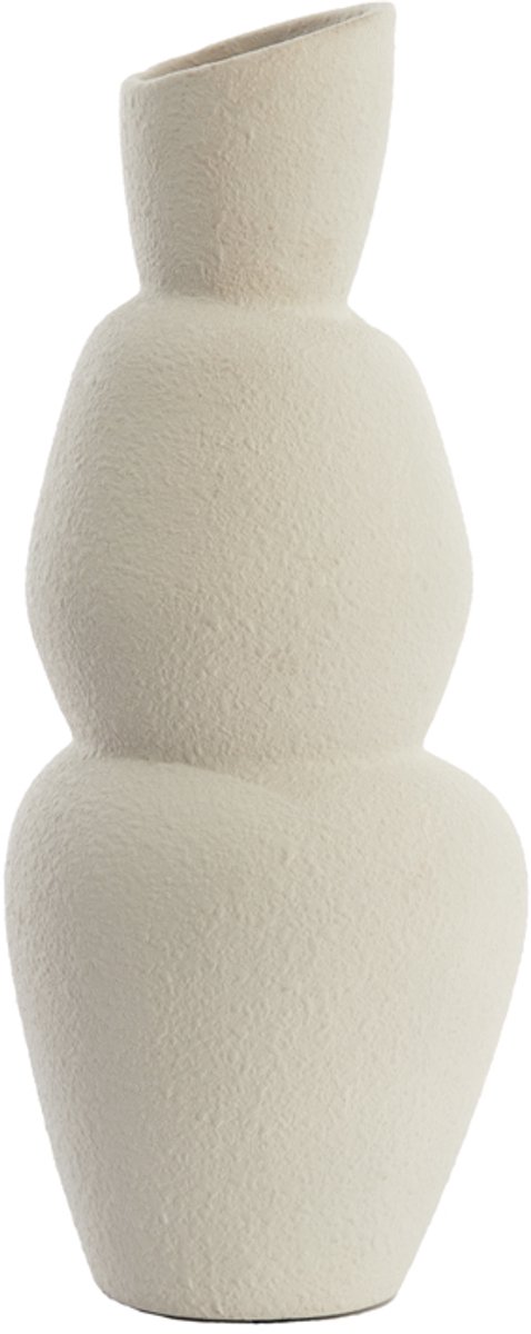 Light & Living Vaas ARAM - Ø19x46.5cm - Wit
