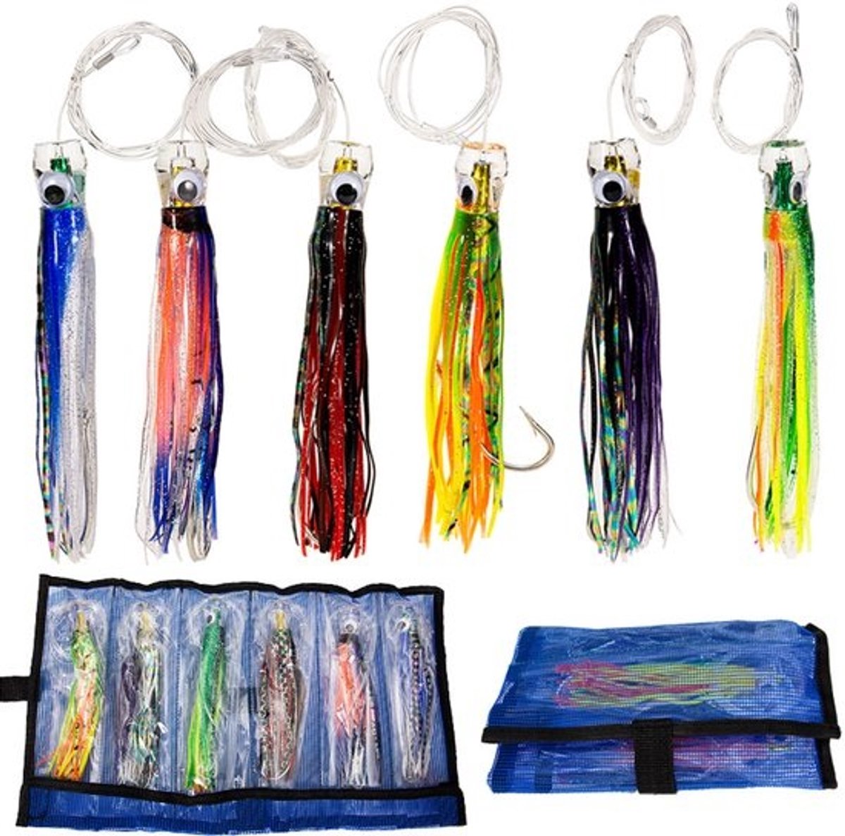 Kunstaas Set - Vis Aas - Vissen Vangen - Levensechte Acryl Kop - 6 Stuks - Mix van Zes Kleuren