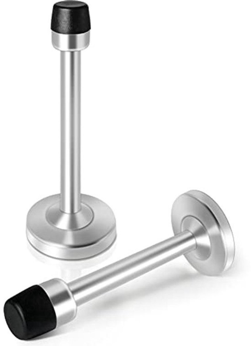 Deurstopper 5 inch | Geluiddempende muurbeschermer | Wandmontage rubberbumper | 2 stuks