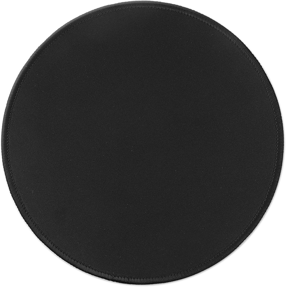 muismat met HD-print, antislip rubberen onderkant muismat met genaaide rand, premium textuur muismat voor laptop 22 cm zwart