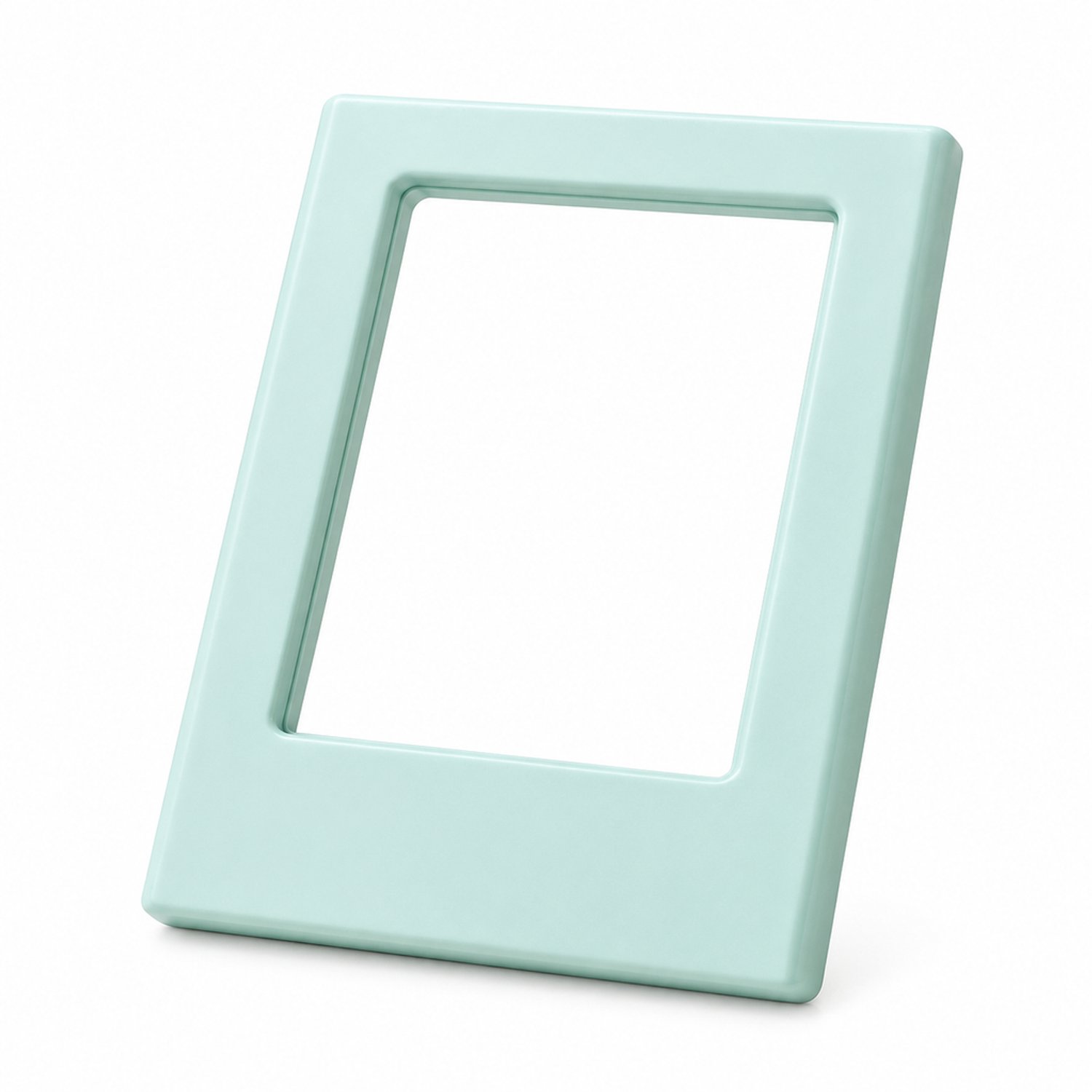 SWGOTA Mintblauwe magnetische fotolijst voor foto's van 54 x 86 mm - Buitenmaat 65 x 88 mm - ABS zonder glas - Voor de koelkast