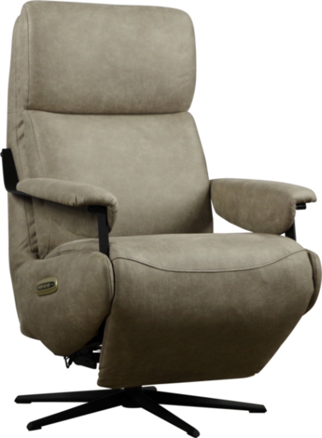 Meubelplaats Elektrische relaxfauteuil Theo - Bull Clay 84 - Zero Gravity - 3 motoren en accu Taupe