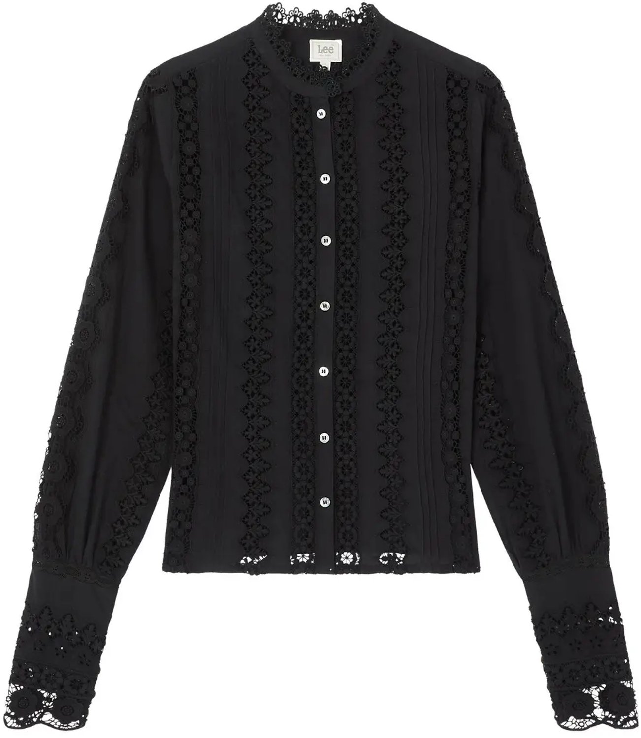 Damesblouse met lange mouwen Lee Bohemian Zwart