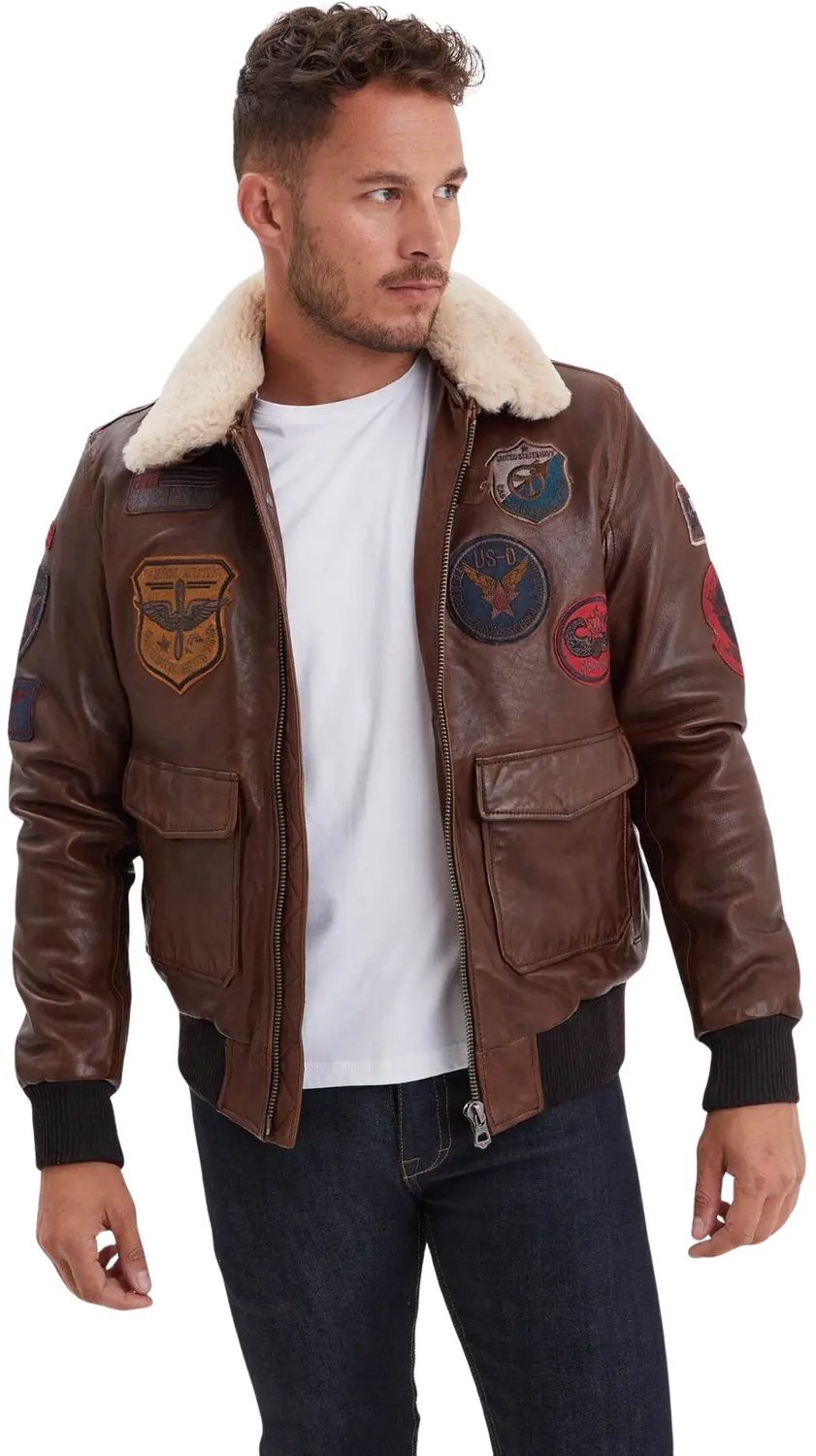Leren luchtmacht jack Daytona 73 Mythic Bizon