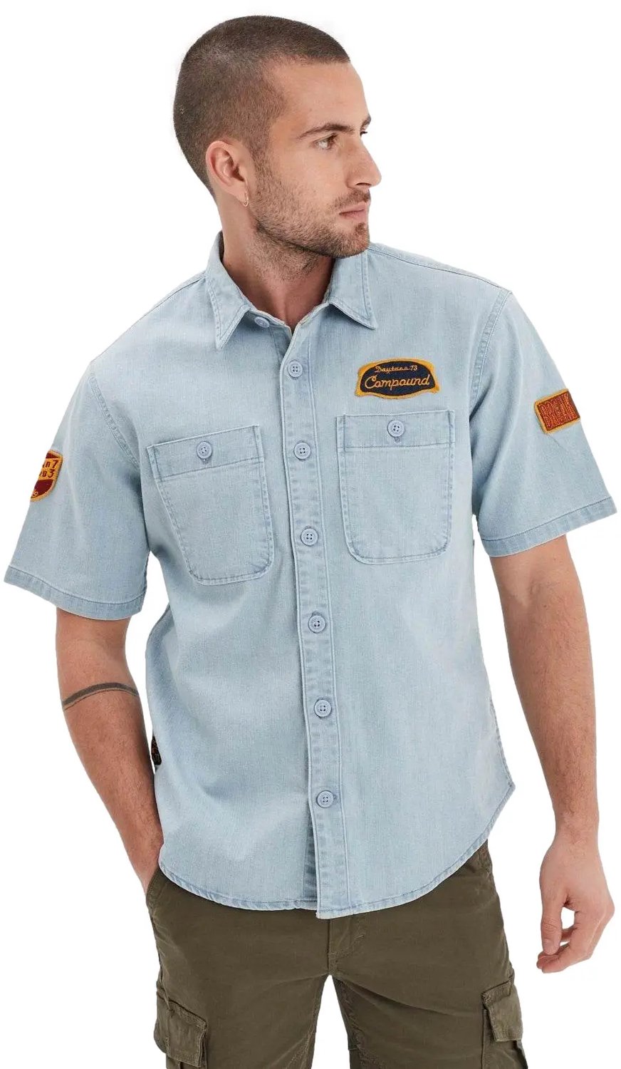 Shirt Daytona 73 Boroughs Blauw