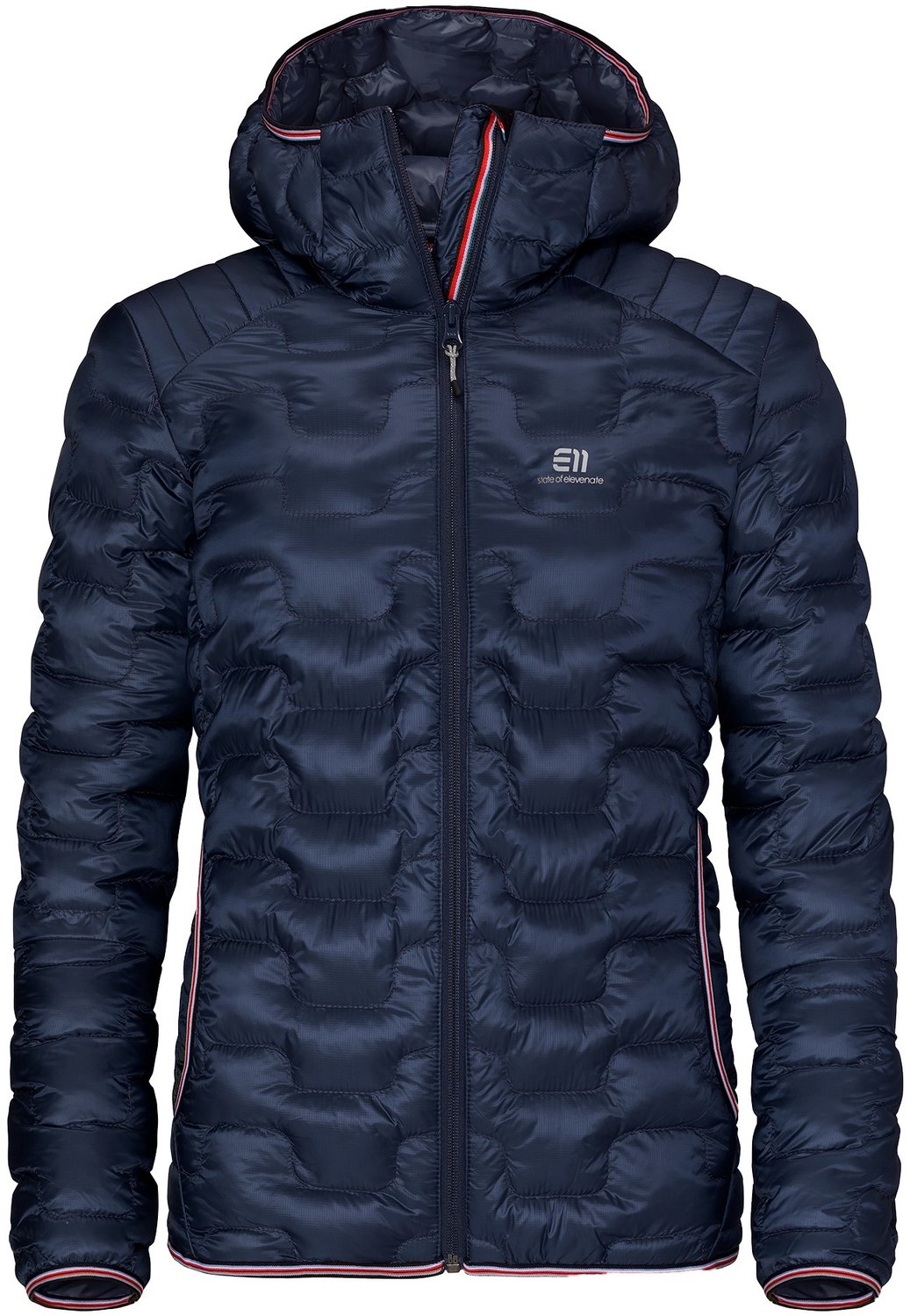 Damesjack met capuchon Elevenate Motion Marineblauw