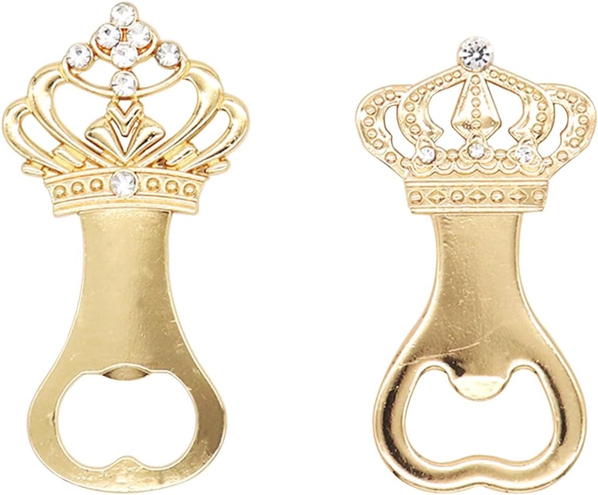 Set van 2 Gouden Flessendopopeners - Creatieve en Draagbare Flessenopener voor Feesten en Barbecues