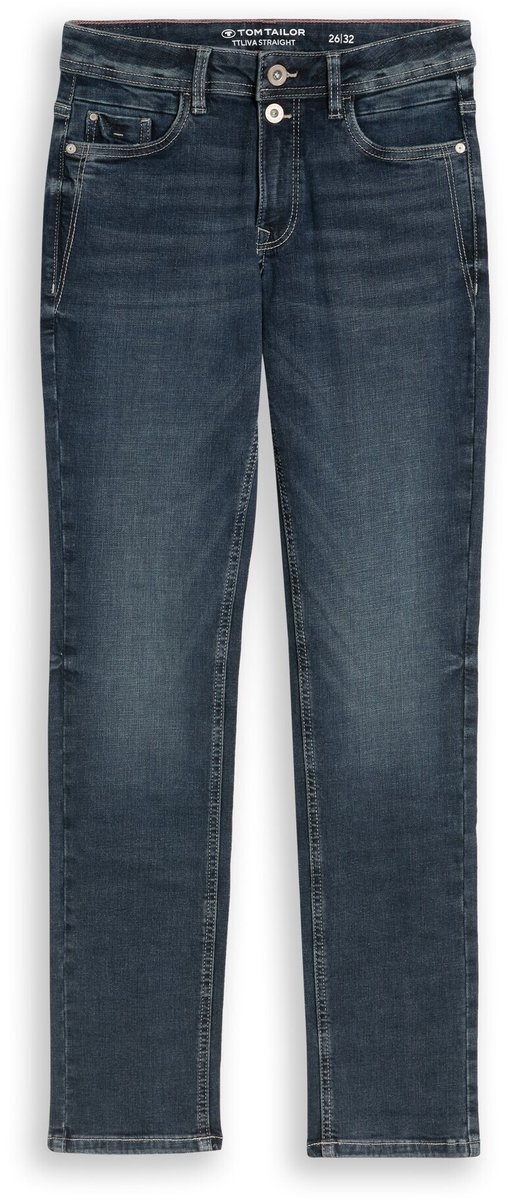 Tom Tailor - TTLIVA STRAIGHT-jeans met stretch - Maat 32/30 - Stone Blue Denim Tint
