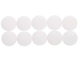 MAUL Magneet rond 10 stuks 0,8 kg kunststof Ferriet bruchsicher erodiert lackiert Ø 3.2 x 0.96 cm wit