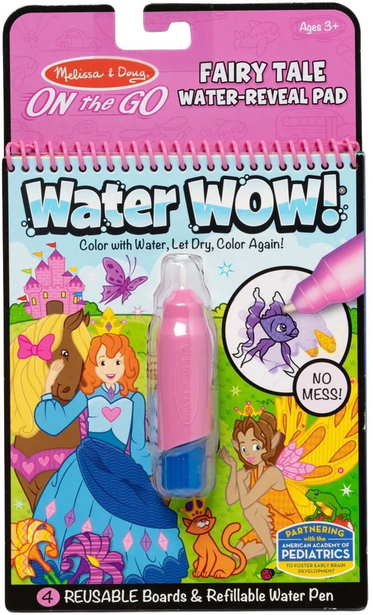 Melissa & Doug – Water WOW! Waterkleurboek – Sprookjeswereld – Herbruikbaar — afbeelding 12
