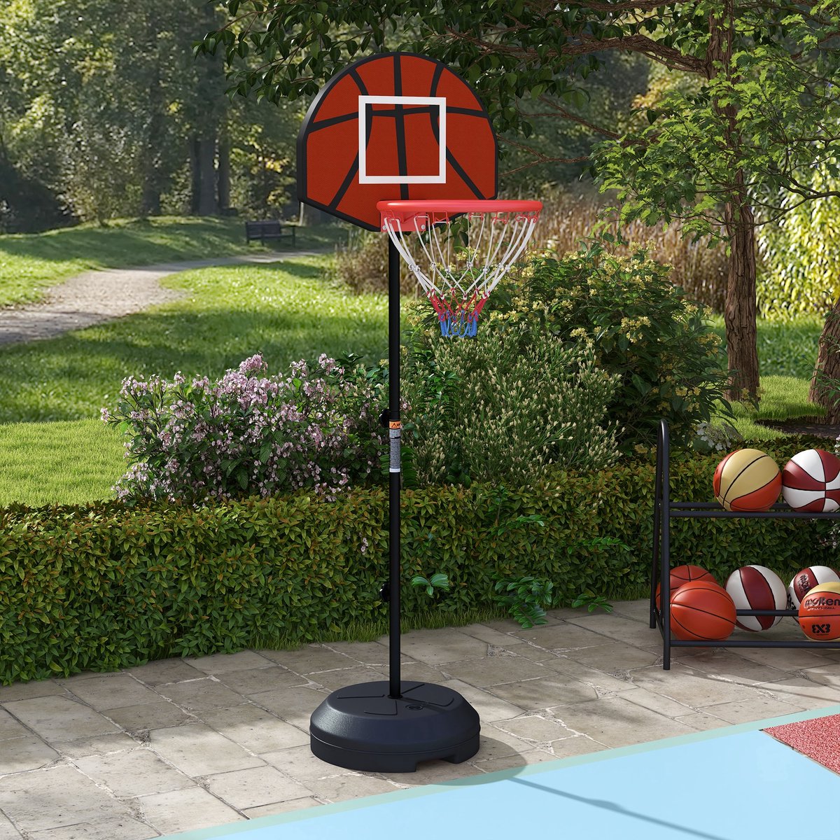 MODFU - Basketbalstandaard - Hoogteverstelbaar - Magnetisch Dartbord - Binnen En Buiten