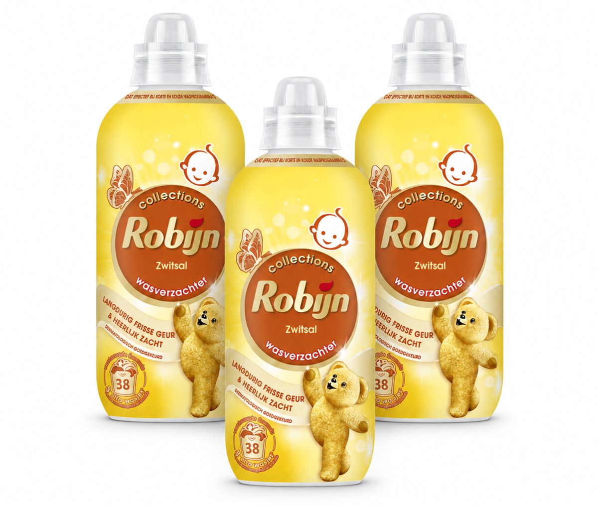 3 x Robijn – Wasverzachter – Zwitsalgeur – 765 ml - Bulkverpakking - 3 stuks