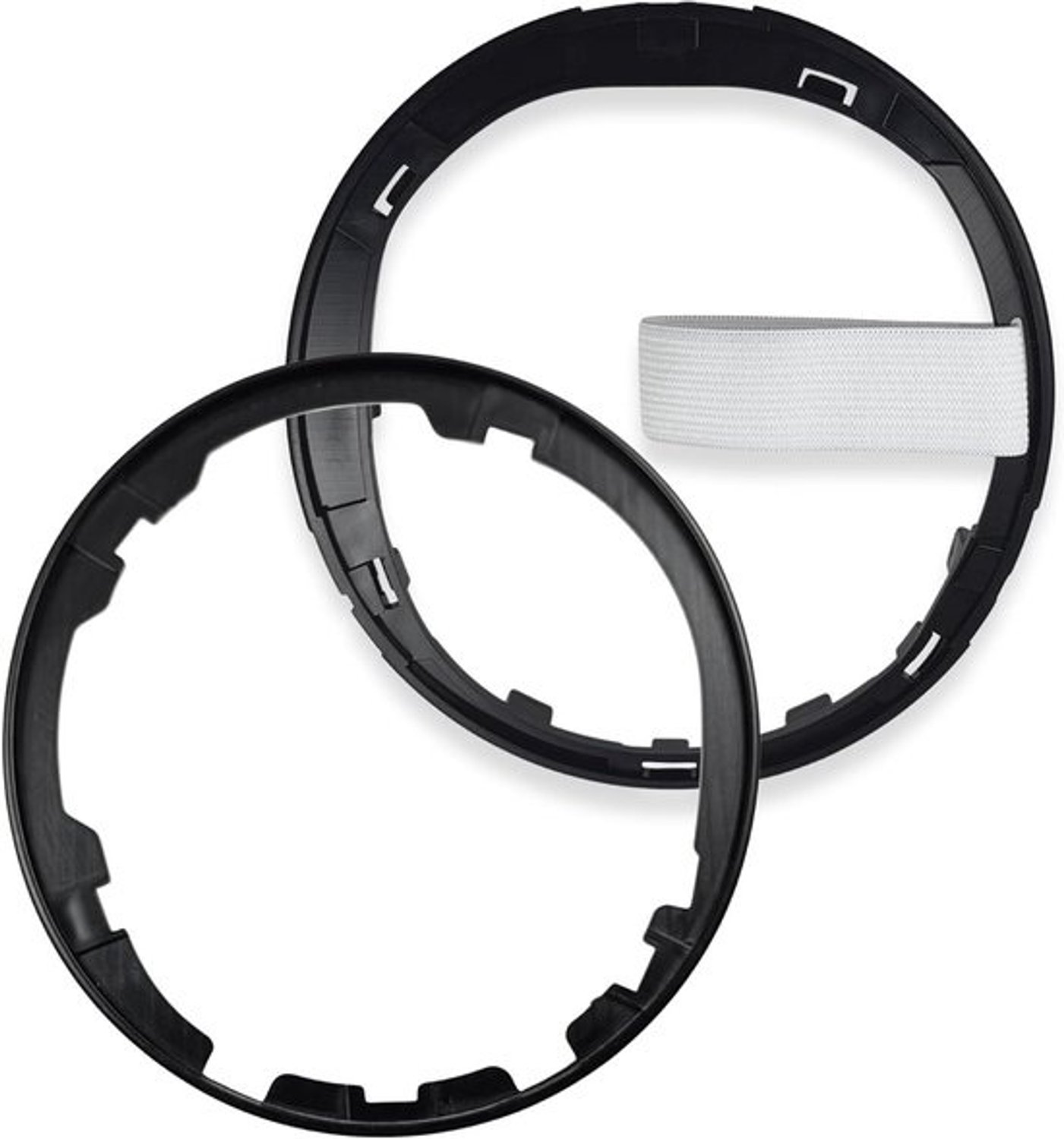Versnellingspook Frame - Schakelring Set - Auto Interieur - Zwart Glanzend Chroom - 15x14 cm - Zwart