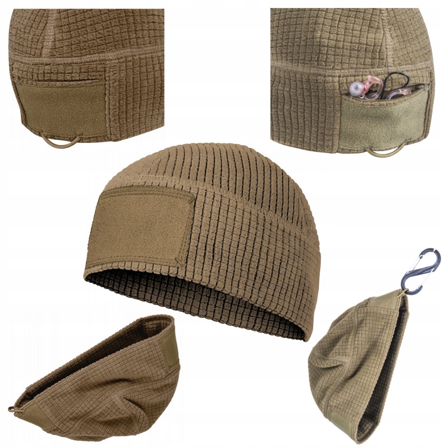 Helikon Range Beanie Muts Coyote L/XL - Warme Wintermuts Onder Helm