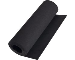 Mearcooh Zwarte 3 mm rol van EVA-schuim, 150 x 35,3 cm, premium rollenspel EVA-schuimvellen voor knutselen, 1 stuk dichtheid van 86 kg / m3 voor rolle
