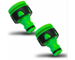 YourCasa Kraanadapter, aansluiting voor 3/4 en 1/2 inch, adapter kraanconnector van kunststof, slangaansluiting - ShopVlot