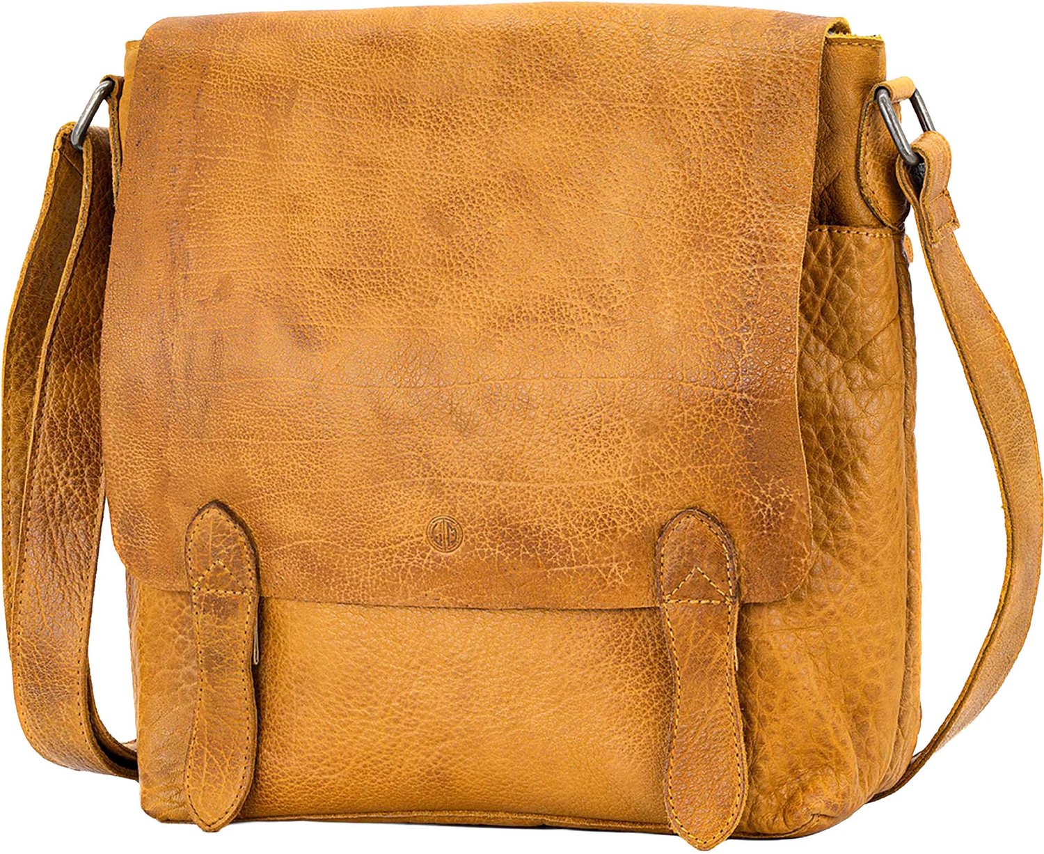 LINDENMANN heren leren tas - cognac