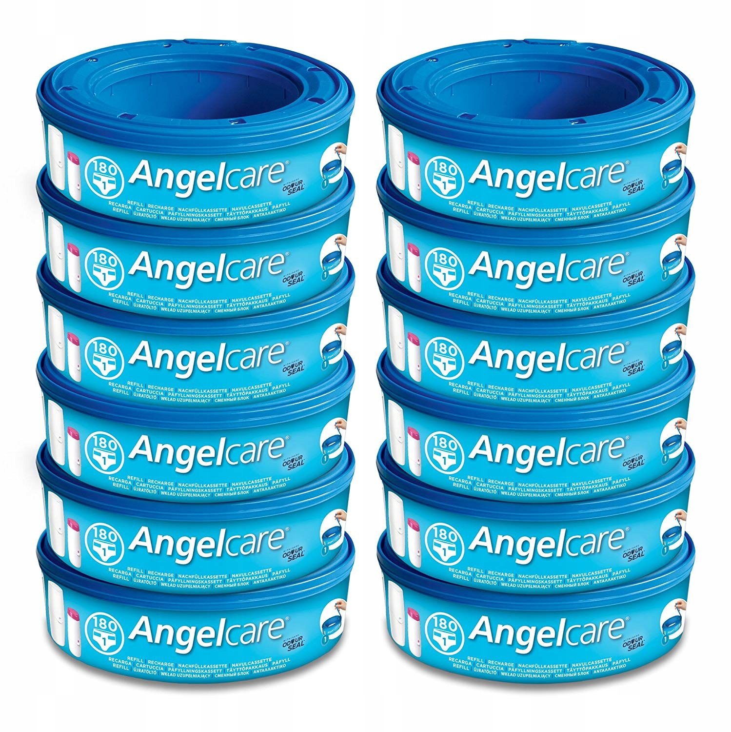 Angelcare Navullingen Luiertas - 10 Stuks voor 180 Luiers