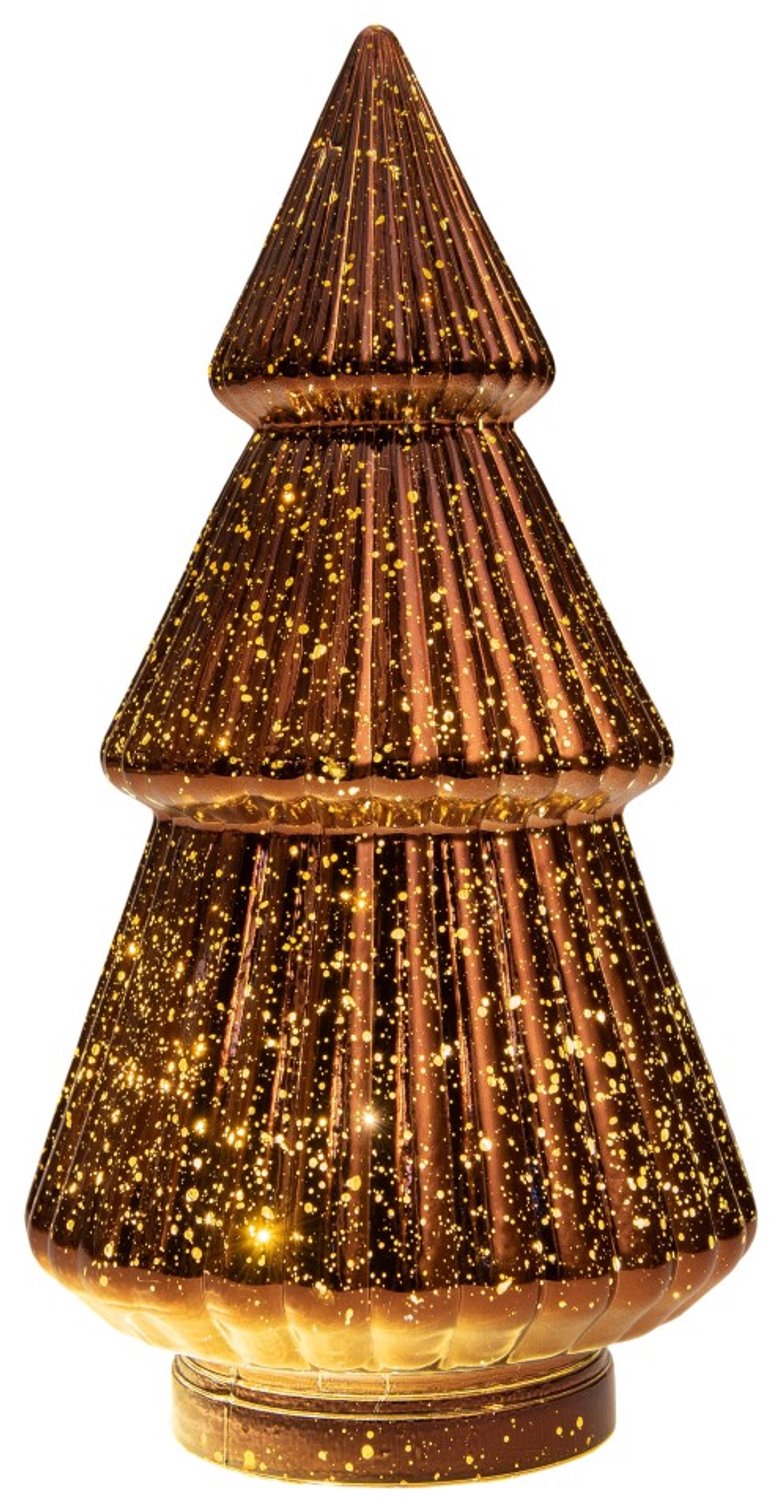 Boompje glas LED 28,5x15 cm brons Anna's Collection
