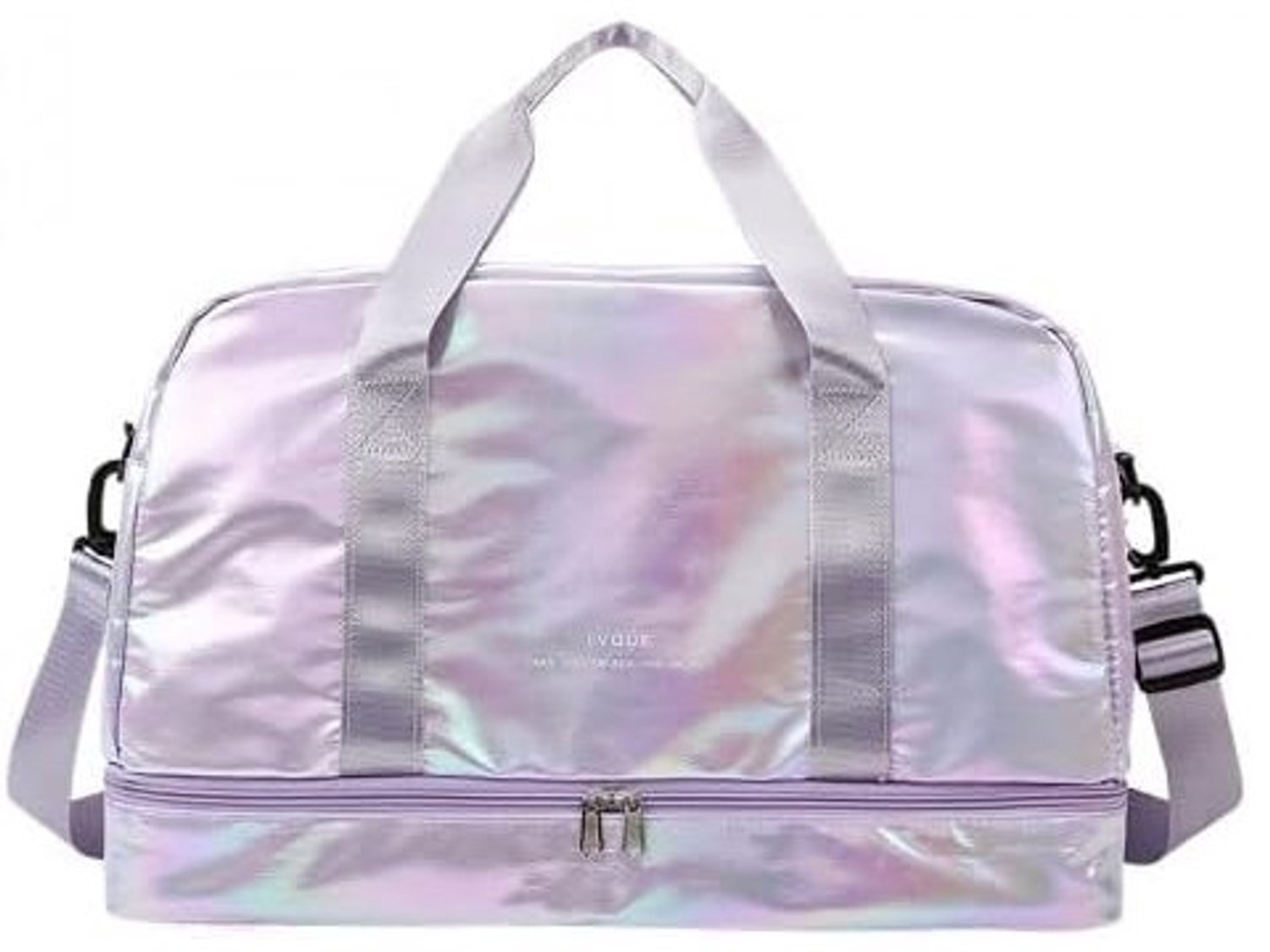 Sporttas - Lila - 40L - Waterdichte Glitter Reistas met Schoenvak en Nat Vak - Voor Dames