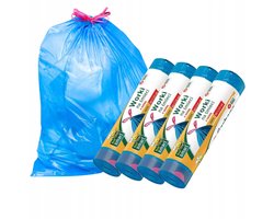 Bee Smart Paclan - Vuilniszakken - 60L - Blauw - Met Trekkoord