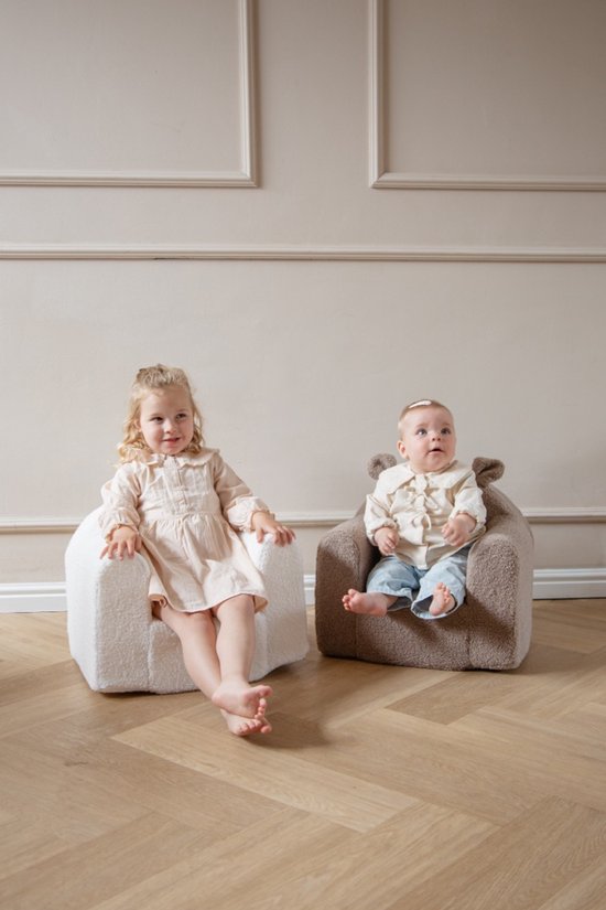 Mooskids Lenny Teddy Taupe Fauteuil — afbeelding 3
