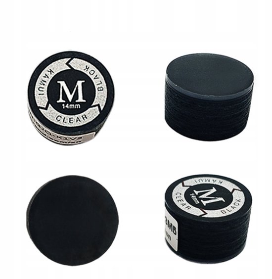 Kamui Clear Black Billardkeu-punt M 14 mm - Gemiddelde Hardheid — afbeelding 3