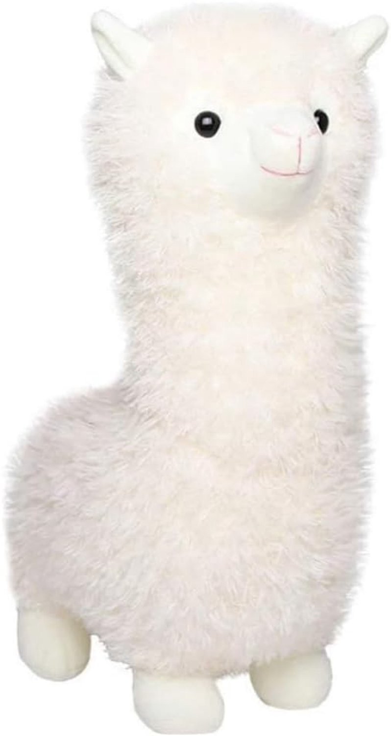Cuddly Alpaca Knuffel, Witte Lama Pluche Speelgoed voor Kinderen, Perfect Cadeau voor Meisjes en Liefhebbers
