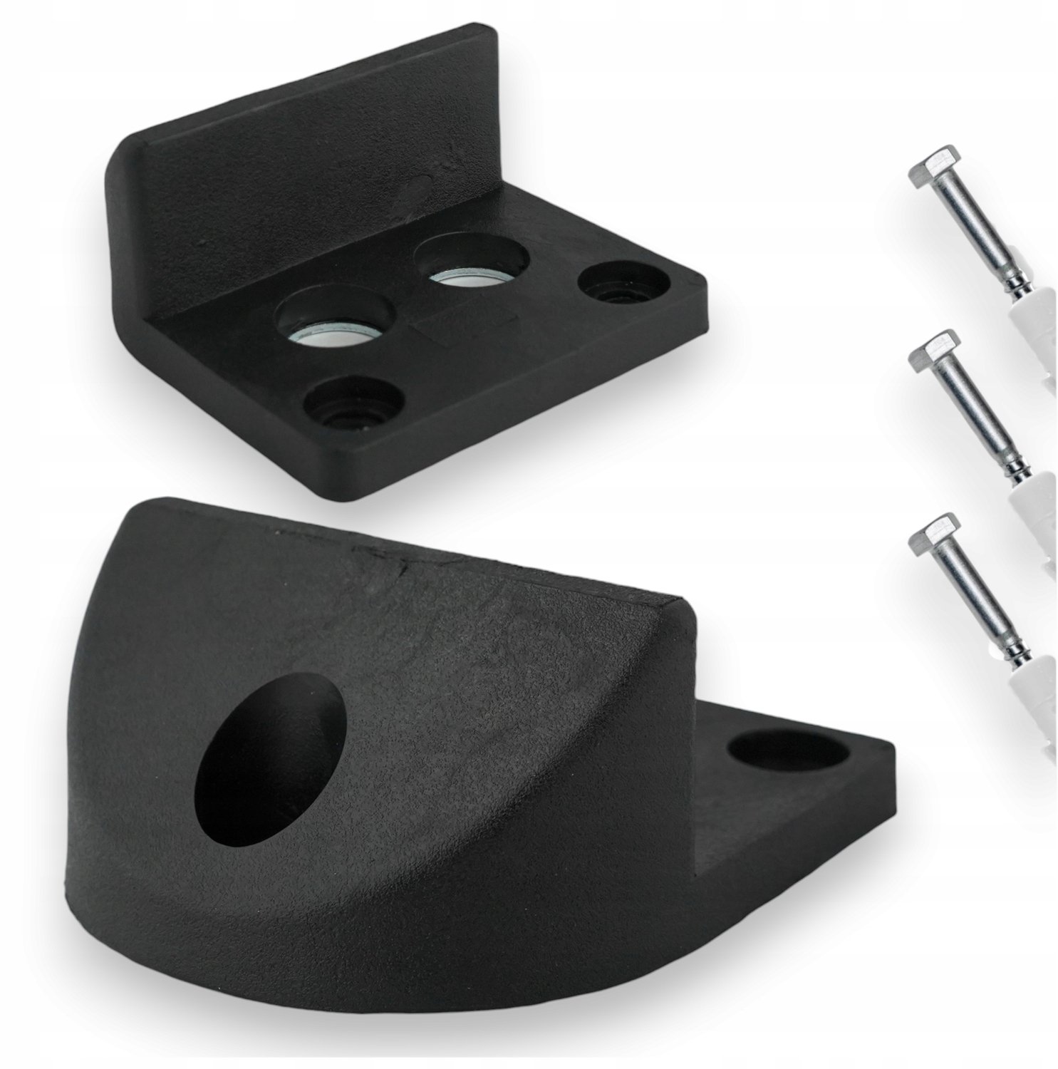 Rubberen Poortstopper H - 65mm - Staal & Rubber - Deurbuffer