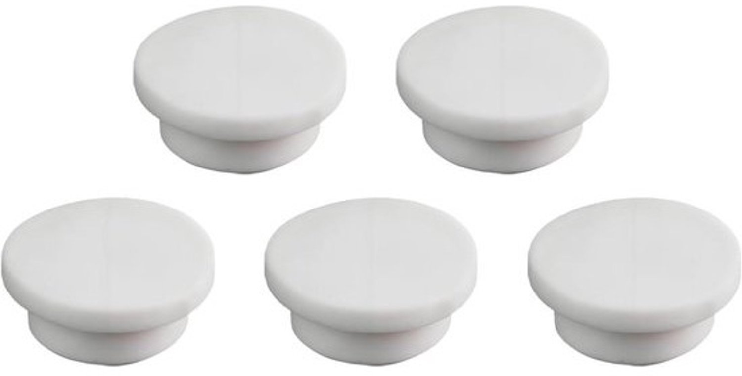 Deksels voor Afvoer - Afvoerpluggen Set - Keuken en Badkamer - Lekvrije Afdichting - 5 Stuks - Wit