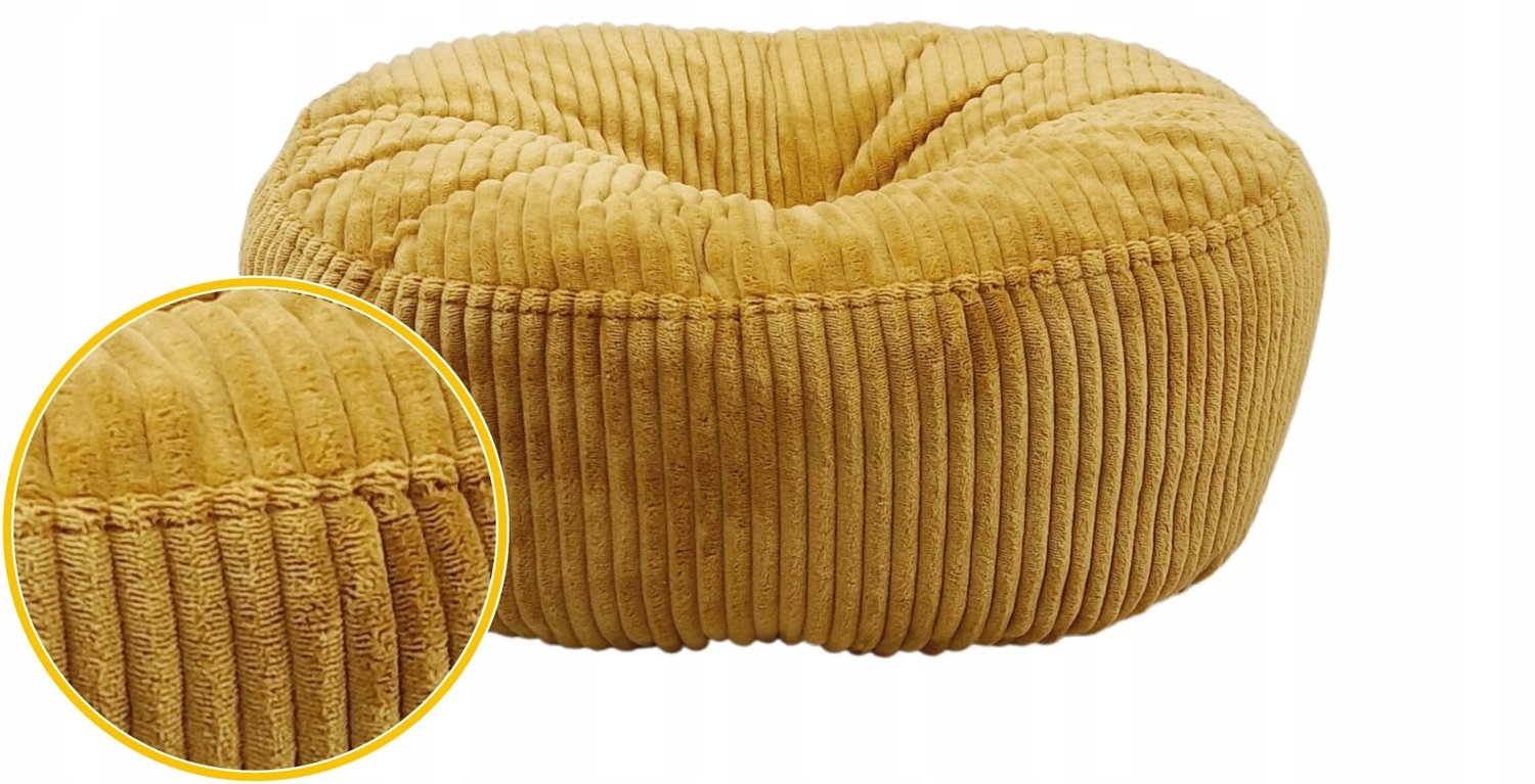 Pufy ROLLER Rond Lage Zetelbank Podsteun Zetelbank Honing 47x20cm