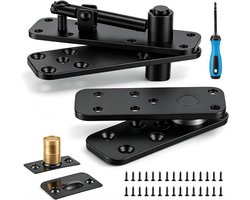 Concealed hinge, 360° stainless steel pivot bearing 280 kg load capacity Hidden door pivot system Invisible door - ShopVlot