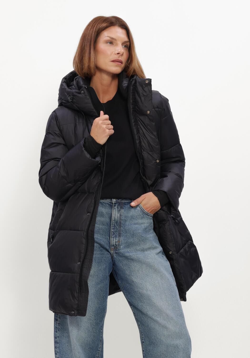 WITHBLACK Wblabby 3/4 Down Jacket Jassen Dames - Winterjas - Zwart - Maat XS