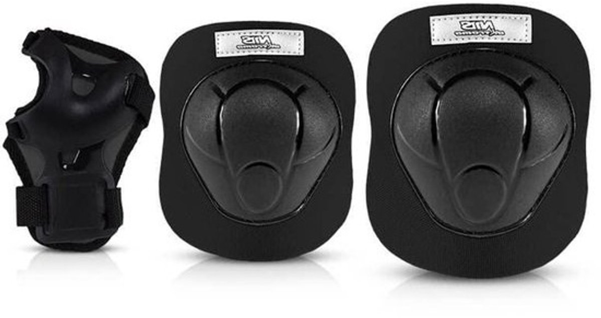 Kinderset Beschermers - Inline Skating Set - Veilig Sporten - Ademend Schuim - Maat XS - Zwart