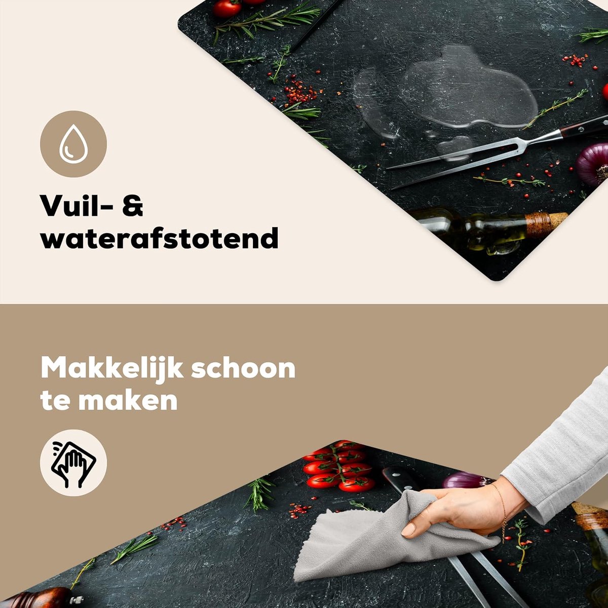 Placemats 1stuk 45x30 cm Keuken Decoratie Placemats Afwasbaar Anti Slip Tafelmat Vinyl Onderlegger Eettafel - Stilleven - Kruiden - Italiaans - Specerijen