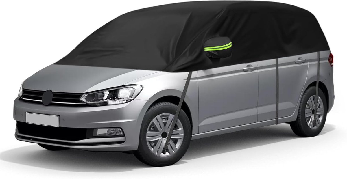 Hoes vervanging voor VW Touran 2015-2026, zwart, halve garage