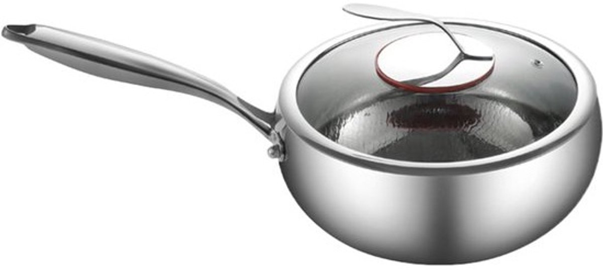Wokpan Koekenpan - Roerbakpan - Snel Koken - Titanium Coating - 28 cm - Zwart