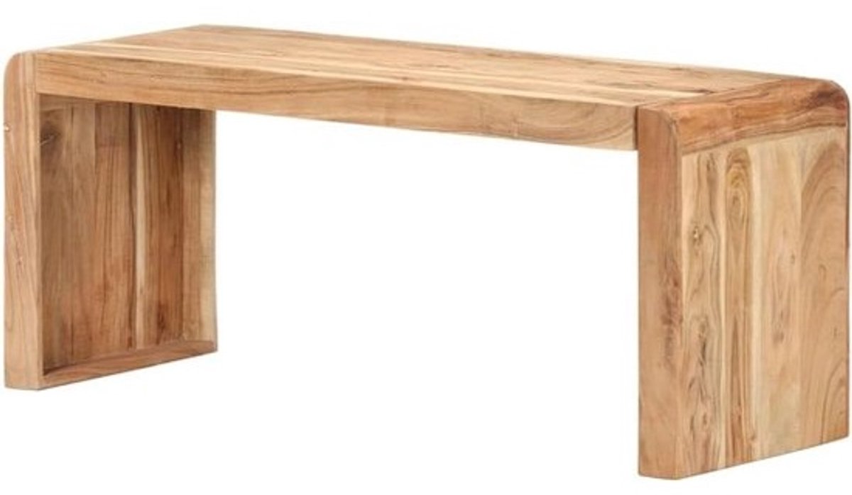 Houten Bank - Eetkamerbank Zitbank - Gezellig Tafelen - Massief Hout - 110 cm - Bruin
