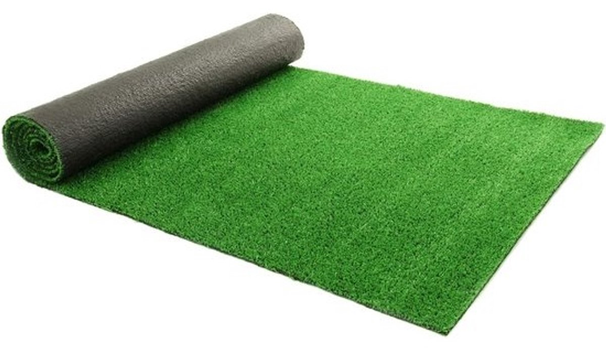 Kunstgras Rol 1 x 10 Meter voor Tuin Balkon en Terras 7mm Dikte