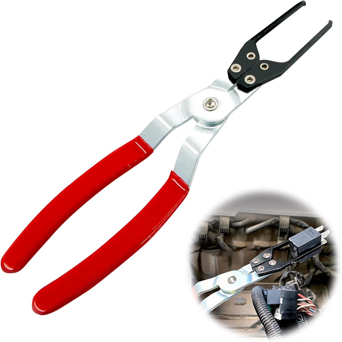 , tang, zekeringtrekker, brandstofleiding, afstandstang, buistang voor het verwijderen van benzine, slangontspanner, voor lang bereik