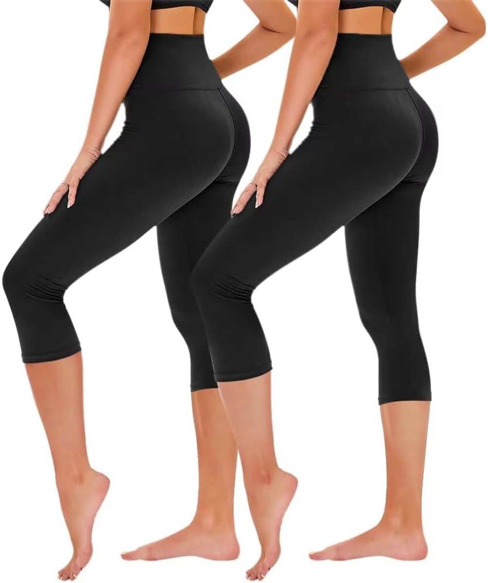 Leggings voor Dames, Hoge Taille Capri-legging, Sportbroek