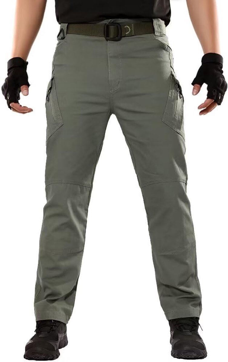 Werkbroek voor mannen, militaire broek, tactische broek, werkbroek voor mannen, katoen, cargobroek, outdoorbroek voor kamperen, wandelen